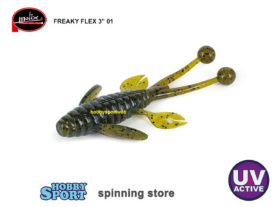 MOLIX FREAKY FLEX 3"  COLORE 01 GREEN PUMPKIN  ULTRA LIGHT SPINNING CONF 6 PZ