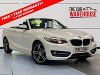 2017 BMW 2 Series 218d [150] Sport 2dr [Nav] Manual Convertible Diesel Manual