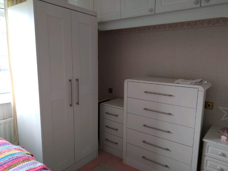 Hygena white bedroom furniture in NewcastleunderLyme, Staffordshire
