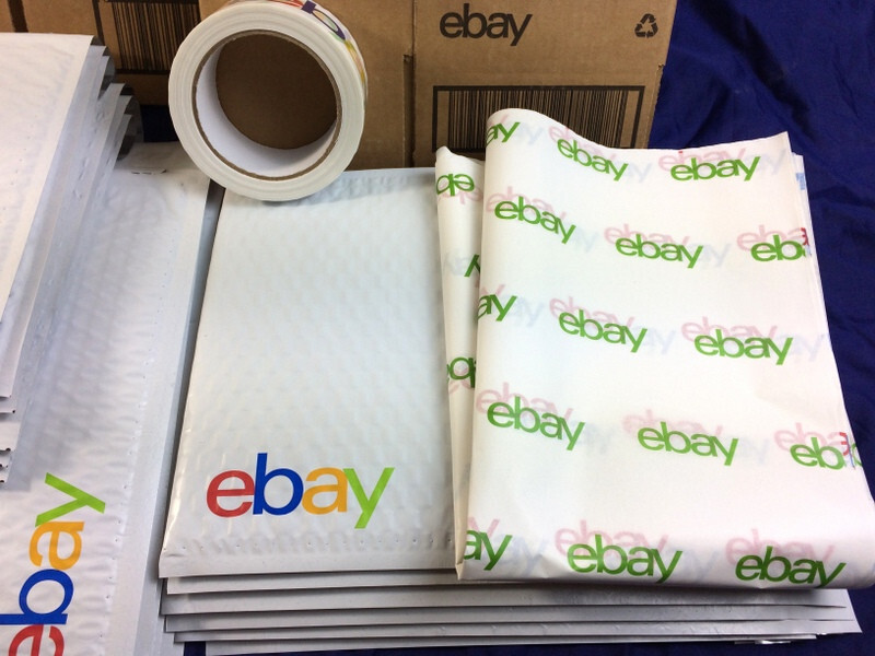 Ebay Shipping Supplies KIT Padded MAILERS Bubble Envelopes, BOXES, Tissue &TAPE
