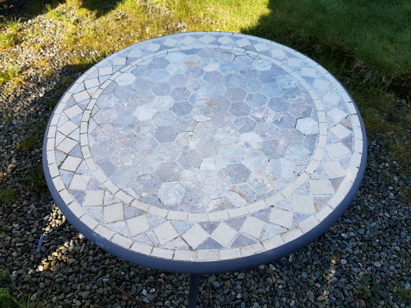 Garden Set of 2x Match Chairs and Mosaic Table | in Bury, Manchester