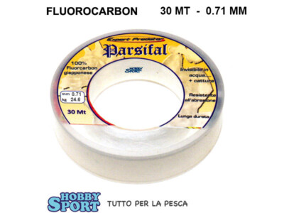 FILO FLUOROCARBON PARSIFAL EXPERT 30 MT DIAMETRO 0,71 MM  TEST 24.600 KG