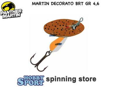 ROTANTE PANTHER MARTIN  DECORATO BRT PALETTA N 6 GRAMMI 4,6 COLORE BROWN