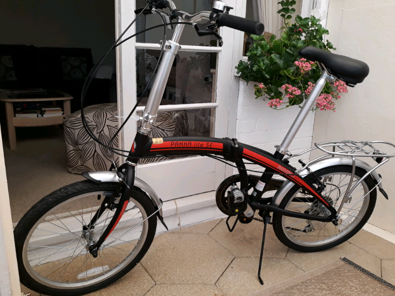 woman folding bike