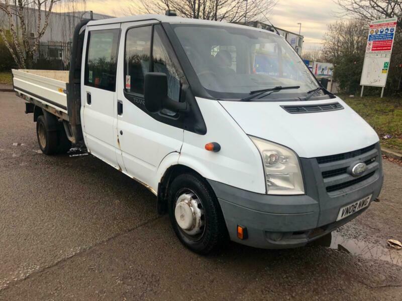 2008 FORD TRANSIT DROPSIDE 2.4 100 T350EF D/C RWD DOUBEL CAB FULL MOT
