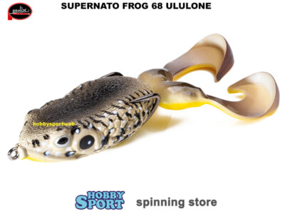 MOLIX SUPERNATO FROG COLORE 68 ULULONE ESCHE SILICONICHE x SPINNING BLACK BASS