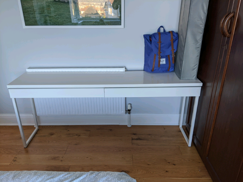 Besta Burs Desk High Gloss White In Bath Somerset Gumtree
