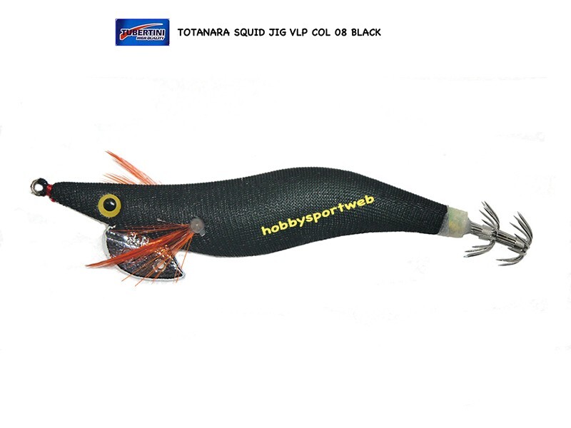 TOTANARA SQUID JIG VLP COL 08 BLACK  MIS 2,5  NEW MODEL SEIKA TUBERTINI