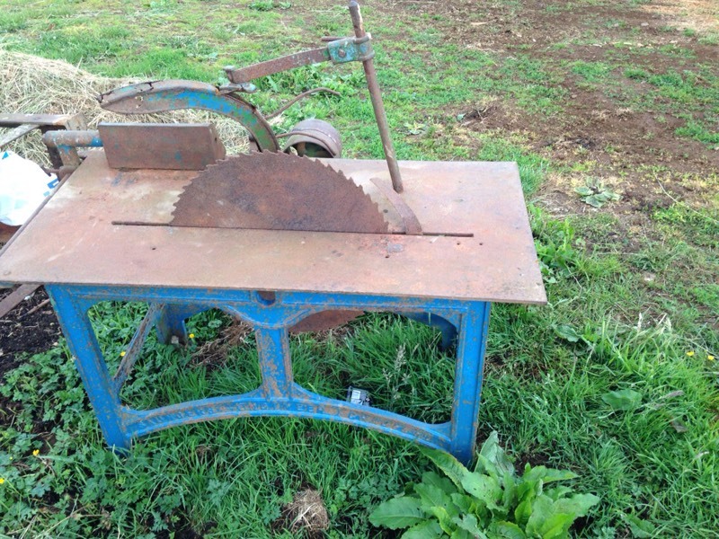 Old saw bench in Exeter, Devon Gumtree