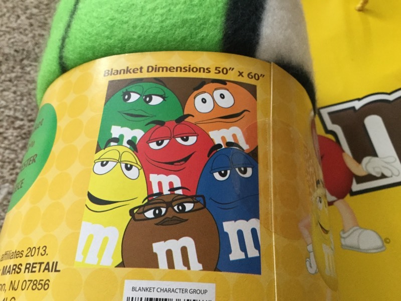 M&M fleece blanket/throw. in Sunderland, Tyne and Wear Gumtree