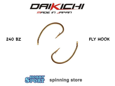 FLY HOOK DAIKICHI SERIE 240 BZ BRONZATO SIZE 18 BUSTA 20 PZ AMI PER MOSCHE NINFE