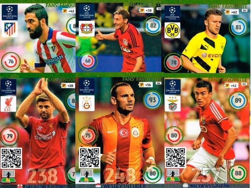 1 Karte aussuchen Panini Adrenalyn XL Champions League 14 15 Fussballkarten