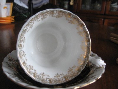 CUP SAUCER ROYAL ALBERT BONE CHINA ENGLAND BLACK