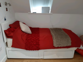 Ikea Brimnes Day Bed Frame With 2 Drawers White 80 X 200 Cm