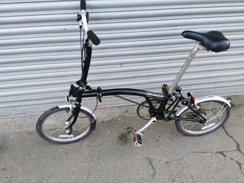 Brompton Folding bike M3L 2017 Black Excellent Condition in Tottenham