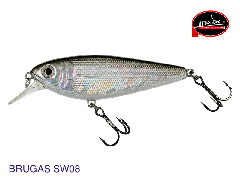 MOLIX BRUGAS COL. 08 SILVER BAIT 20 GR SINKING 8.5 CM SPINNING MARE  SPIGOLA