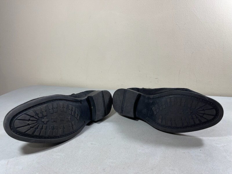 WINDSOR SMITH MEN'S BLACK LEATHER PULL ON CHUKKA ANKLE BOOTS SIZE 8.5