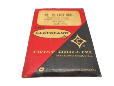 Cleveland Twist #21 LEFT HAND High Speed Screw Machine Drill Stub Drill 5 Pieces