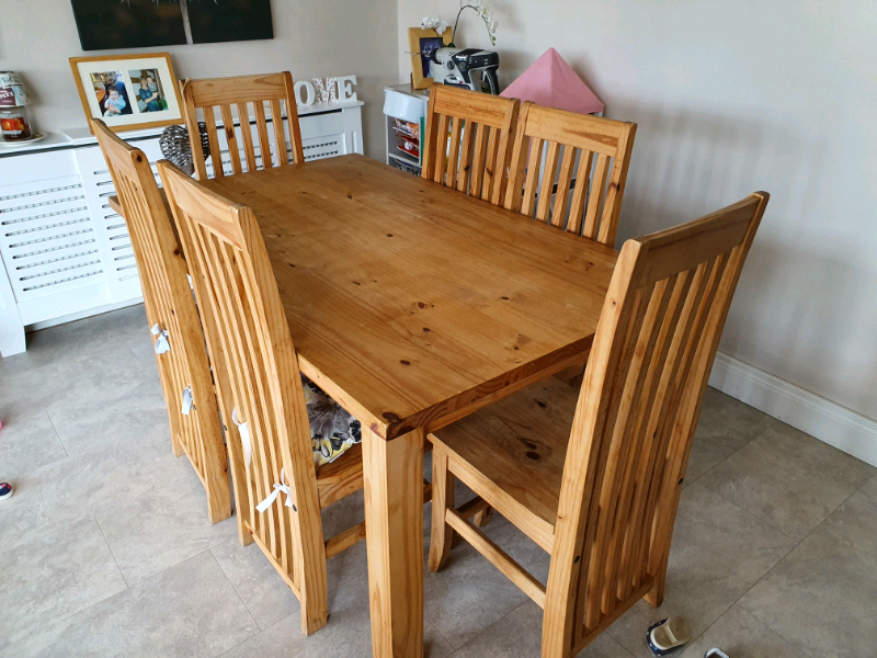 cheap kitchen table for 6