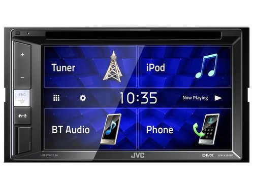 JVC KW-V250BT 2DIN DVD Receiver Bluetooth für Suzuki Splash 2008-2014 schwarz