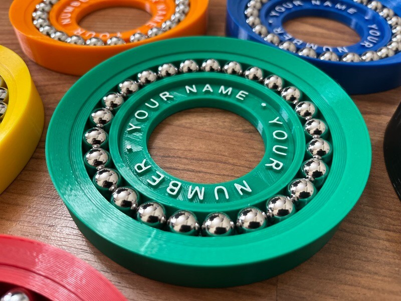 Bowling Ball Rotating Cup Stand 2.0  -  Personalized