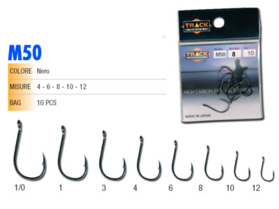 2 BUSTE AMI SERIE M 50 SIZE 8  CON OCCHIELLO TRACK LINE CONF 10 PZ