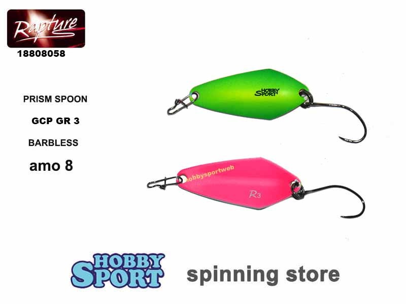 PRISM SPOON 3,0 gr GCP GREEN 18808058 AREA TROTA RAPTURE SPINNING LAGO NO ROONEY