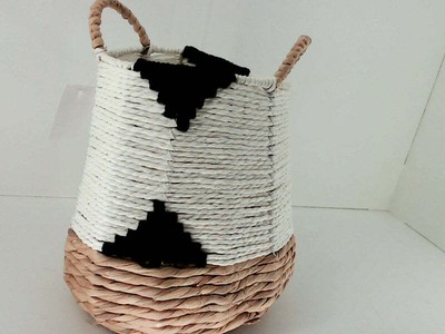 World Product Imports Cinwen Storage Basket Color Boho Size 10 Inch Tall