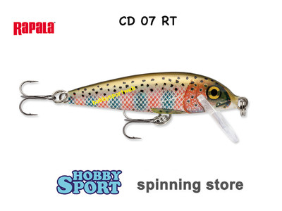 RAPALA  COUNTDOWN CD 07 SINKING col RT  RAINBOW TROUT SPINNING FIUME LAGO