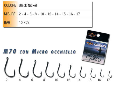 2 CONF. AMI TRACK LINE SERIE M 70 SIZE 16 CON MICRO OCCHIELLO SPECIALE SPIGOLA