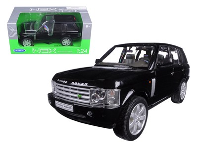 2003 Land Rover Range Rover Black 1:24 Diecast Model Welly 22415BK *