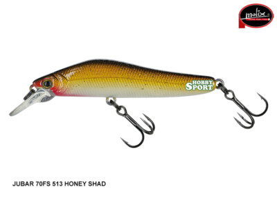 JUBAR SMART 70 FS MOLIX  COL 513 HONEY SHAD  10 GR  7 CM FAST SINKING  SPINNING