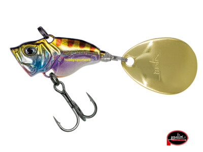 MOLIX TRAGO SPIN TAIL 14 GR 1/2 oz COLORE 46 GT GOLD TIGER  SPINNING BLACK BASS