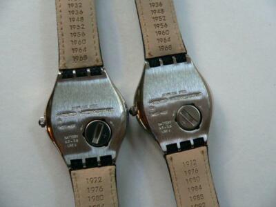 Pre-owned Swatch Condition  Irony Sydney 2000 Olympics Swagmen Yzs02 2-watch Set Rare