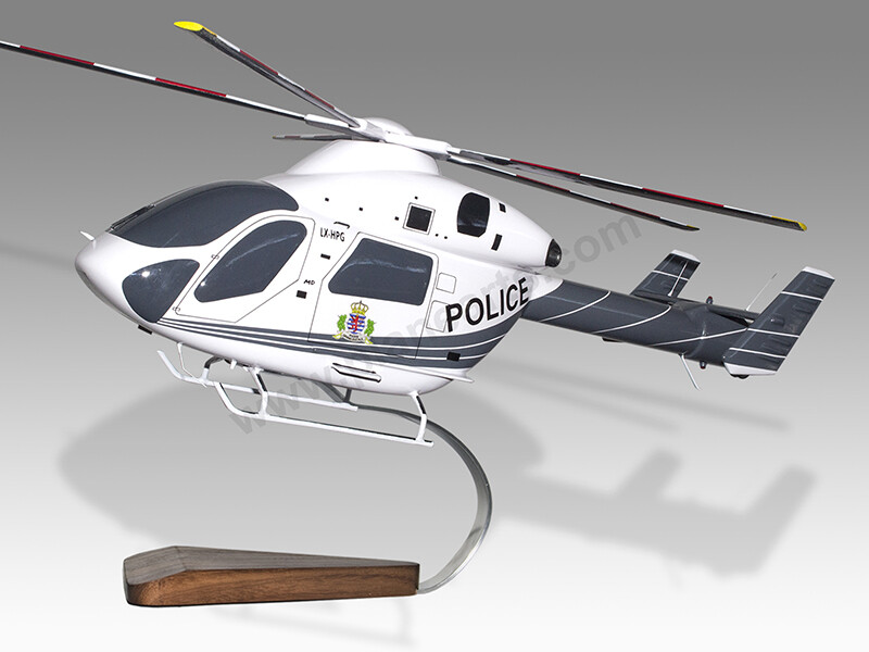 McDonnell Douglas MD 900 MD900 Luxembourg Police Solid Handcrafted Display Model