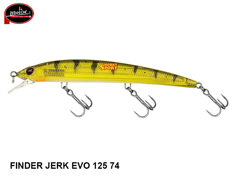 MOLIX FINDER JERK EVO 125F COL 74 GHOST PERCH SPINNING MARE SPIGOLA SERRA