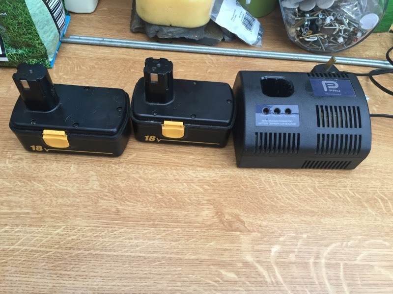 Performance power pro 18 v batteries and charger 18v in Plymouth