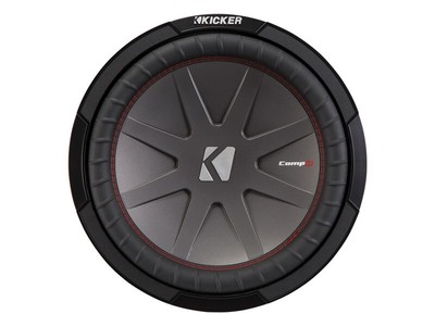 Kicker 43CWR124 CompR CWR12 Sub 12'' 500 Watt RMS 4-Ohm DVC Car Audio Subwoofer