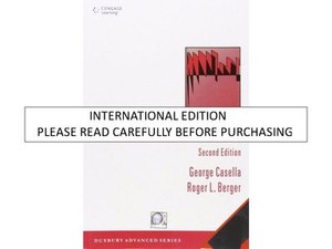 Statistical Inference Casella Berger 2nd Edition Pdf