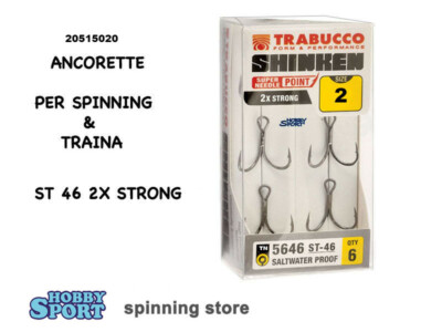 ANCORETTE SHINKEN TRABUCCO 5646 SERIE ST-46 SIZE 2   CONF 6 PZ  2X STRONG