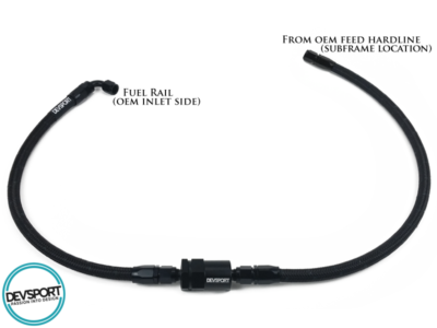 DevSport B/D-Series Tucked Fuel & Return Line V2 (92-00 Civic EG EK B16 B18 D16)