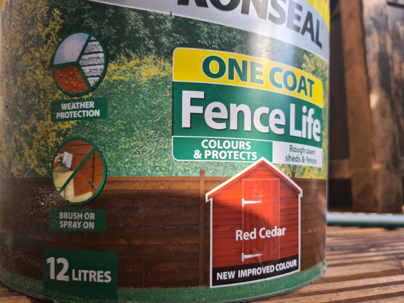 Ronseal Red Cedar One Coat Fence Life 12ltr in Aberdeen Gumtree