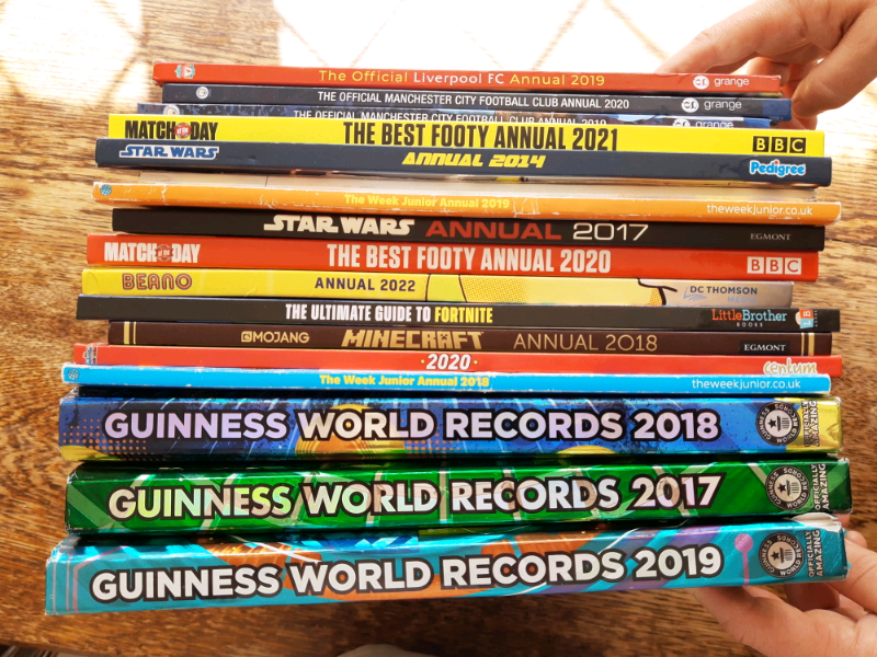 Annuals and Guinness world record books in Toton, Nottinghamshire