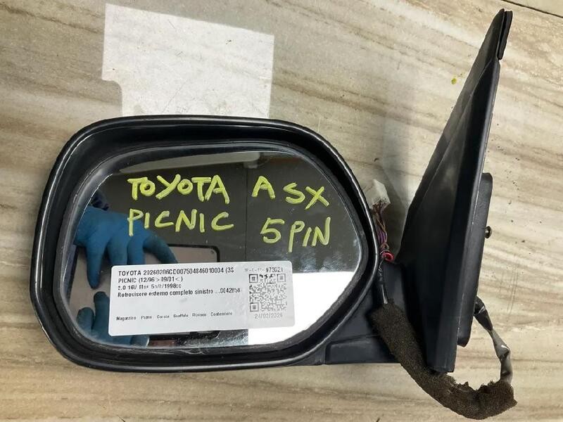 RETROVISORE ESTERNO COMPLETO SINISTRO TOYOTA PICNIC (12/96>09/01<) 2.0 16V MNV