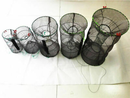 Foldable Fishing Trap Net Crab Prawn Shrimp Crayfish Lobster Live Bait Useful