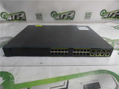 Cisco Catalyst 2960G WS-C2960G-24TC-L V07 24-Port Network Switch Rack Mountable