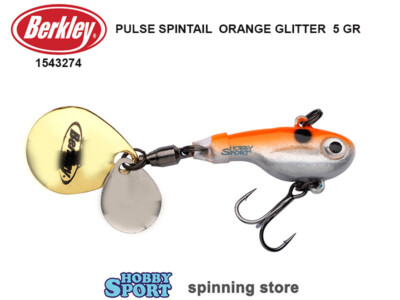 BERKLEY PULSE SPINTAIL COL ORANGE GLITTER 5 GR PESCA PERSICO E TROTA 1543274