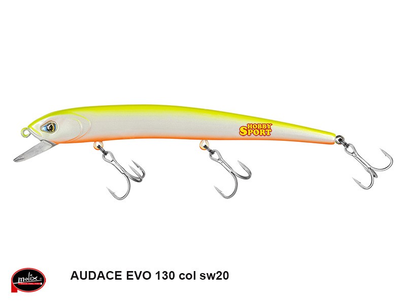 MOLIX AUDACE EVO 130 COL SW20 FLYING CHART  15 GR SLOW SINKING