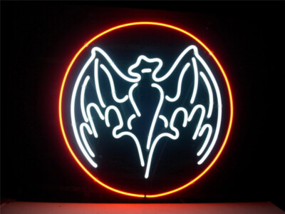 BACARDÍ Bacardi Bat Rum Cocktails Drinks 20''x16'' Neon Light Lamp Sign Display