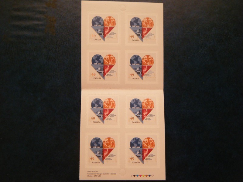 Canada#2056a BK296 MNH Booklet 'Montreal Heart Institute' Lot#12